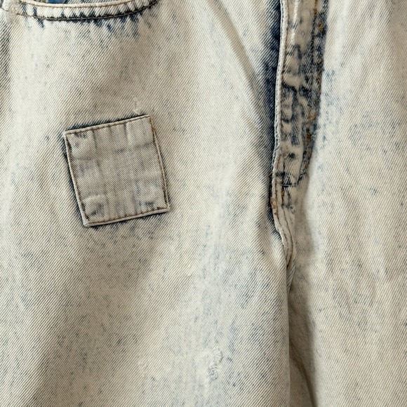 Vintage 80s Light Acid Wash Jeans Patches Retro Zena Size 6 - Picture 8 of 16